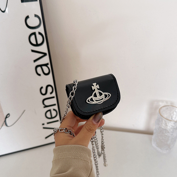 Mini torbica za ruž s lancem, crossbody, PU koža visoke kvalitete, mala torbica za svakodnevnu upotrebu