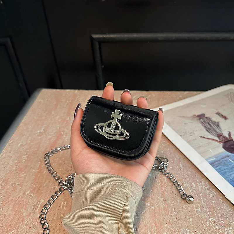 Mini torbica za ruž s lancem, crossbody, PU koža visoke kvalitete, mala torbica za svakodnevnu upotrebu