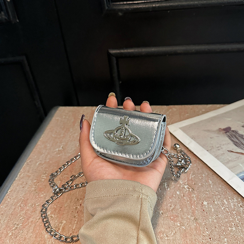 Mini torbica za ruž s lancem, crossbody, PU koža visoke kvalitete, mala torbica za svakodnevnu upotrebu