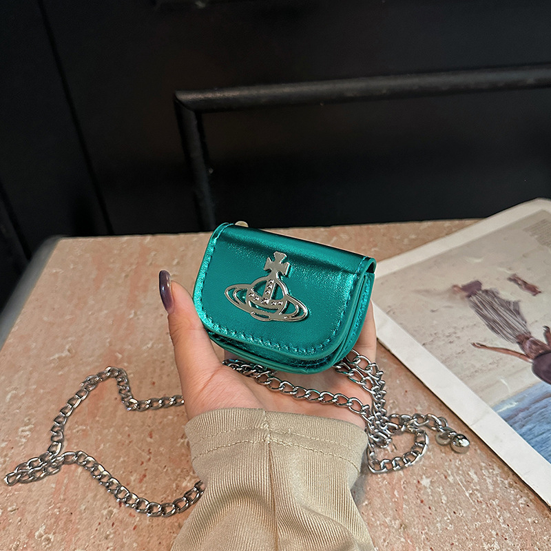 Mini torbica za ruž s lancem, crossbody, PU koža visoke kvalitete, mala torbica za svakodnevnu upotrebu