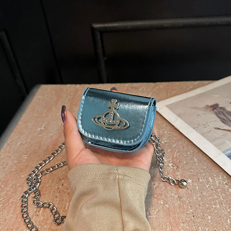 Mini torbica za ruž s lancem, crossbody, PU koža visoke kvalitete, mala torbica za svakodnevnu upotrebu