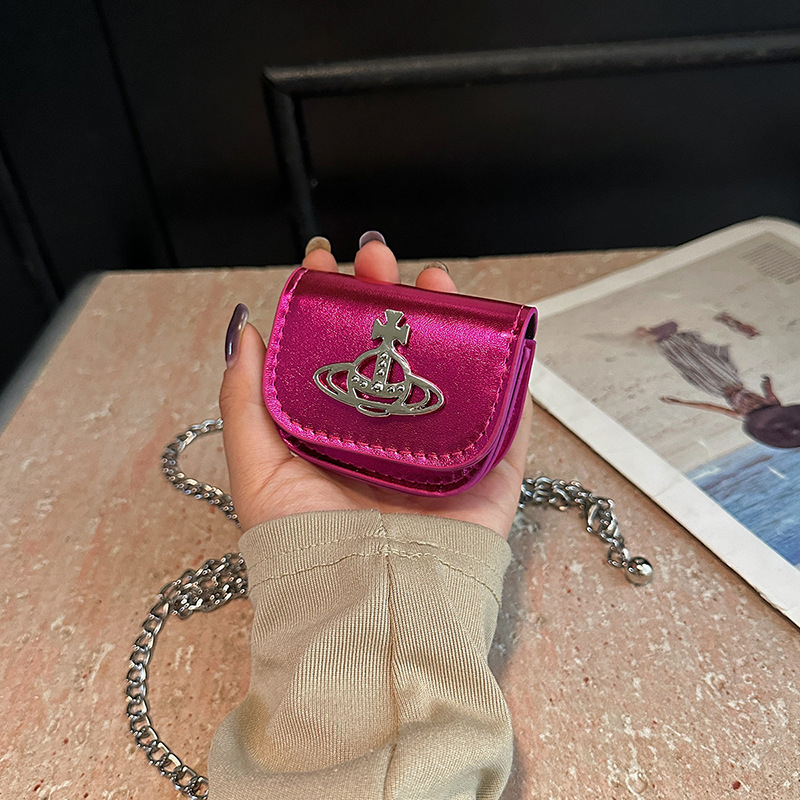 Mini torbica za ruž s lancem, crossbody, PU koža visoke kvalitete, mala torbica za svakodnevnu upotrebu