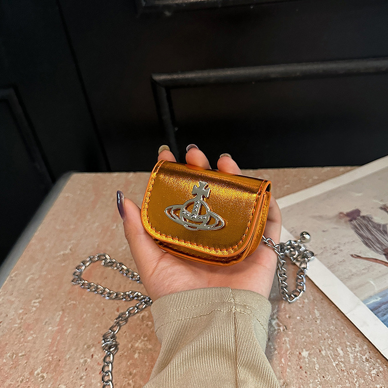 Mini torbica za ruž s lancem, crossbody, PU koža visoke kvalitete, mala torbica za svakodnevnu upotrebu