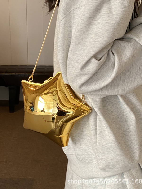 Ženska torbica u obliku zvjezdane kutije, mini novčanik za kovance i ključeve, moderna lančana torba, večernja torba, crossbody preko ramena