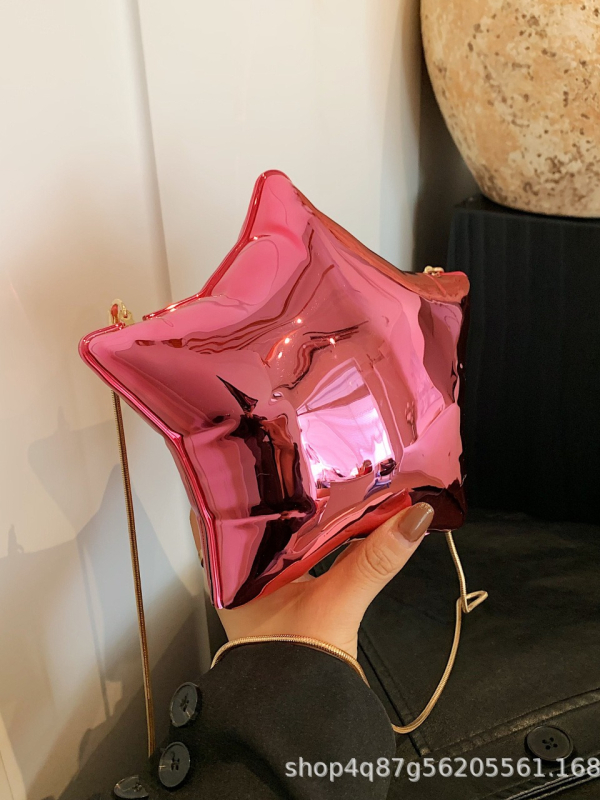 Ženska torbica u obliku zvjezdane kutije, mini novčanik za kovance i ključeve, moderna lančana torba, večernja torba, crossbody preko ramena