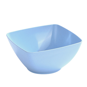 Bol pătrat din paie de grâu pentru uz casnic, 15 cm, pentru orez și supă, personalizare logo
