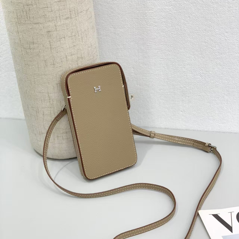 Ženska crossbody torbica od prve sloje kože, džep za telefon, 2025 novi model, mala višenamjenska kožna torbica