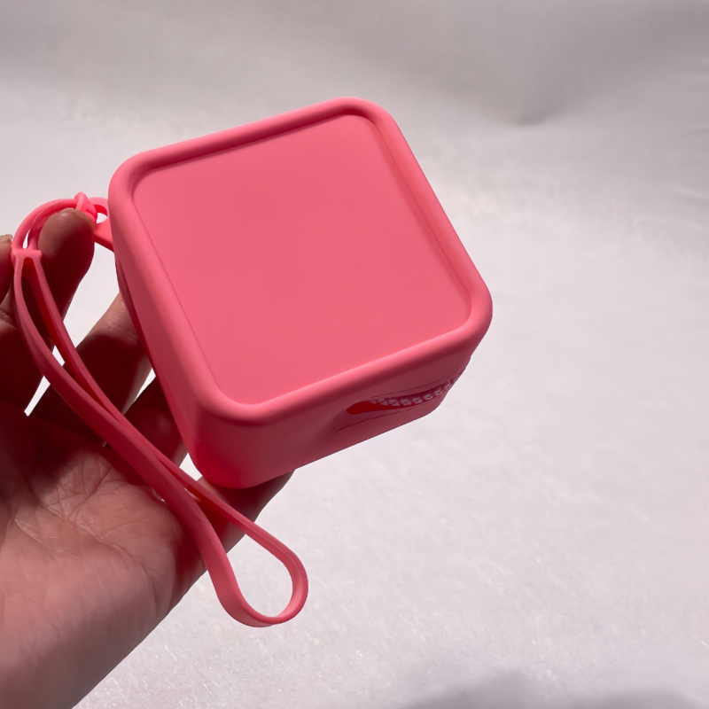 Mini silikonska torbica za ruž i novčanik, kvadratni organizator za slušalice i kablove, torbica za dodatke u makaron stilu