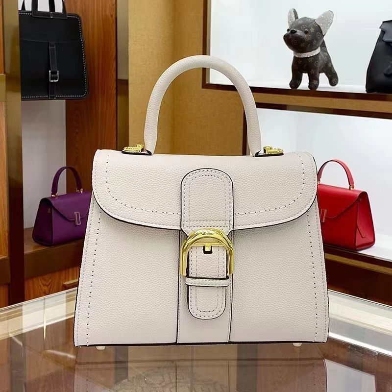 Ženska torbica 2025 — kožna crossbody torba sa sedlastim oblikom, kopčom u obliku potkove, vintage Kelly torba od prave kože