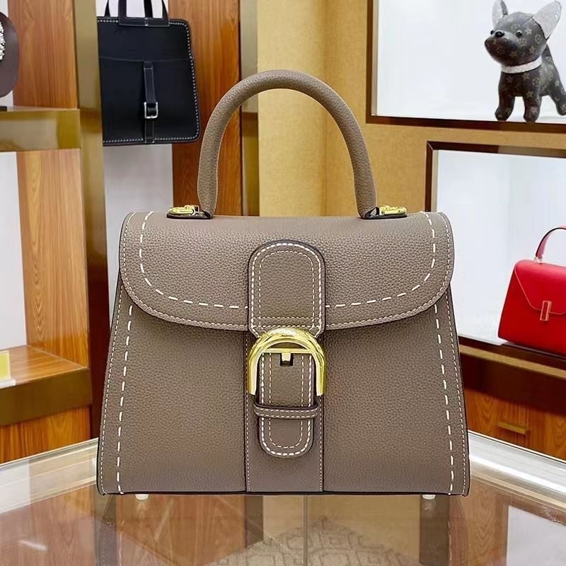 Ženska torbica 2025 — kožna crossbody torba sa sedlastim oblikom, kopčom u obliku potkove, vintage Kelly torba od prave kože