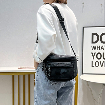 Unisex torba preko ramena, vodootporna najlonska torba, minimalistički dizajn za svakodnevnu upotrebu