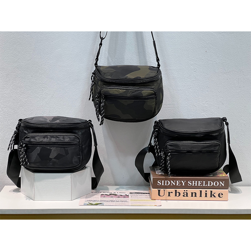 Unisex torba preko ramena, vodootporna najlonska torba, minimalistički dizajn za svakodnevnu upotrebu