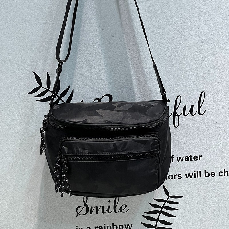 Unisex torba preko ramena, vodootporna najlonska torba, minimalistički dizajn za svakodnevnu upotrebu