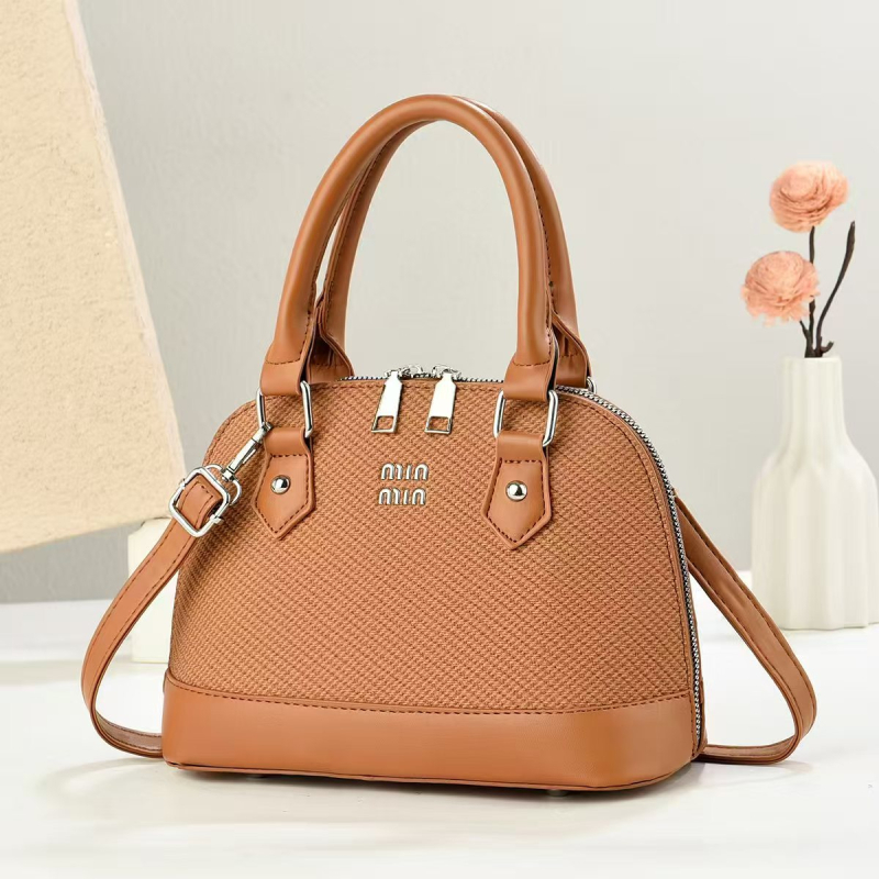 Ženska torba u korejskom stilu, dizajn školjke, velika zapremina, crossbody sedlov torba, PU materijal