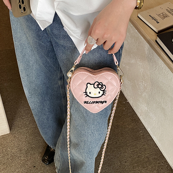 Korejski inspirirana mini torbica s mačjim motivom, džep za ruž, elegantna ramena i crossbody torba