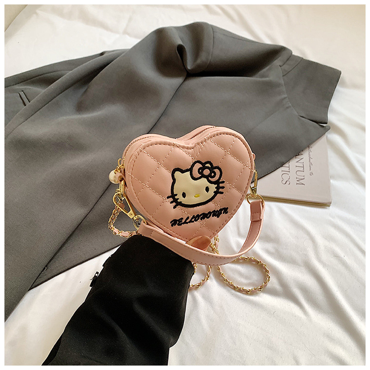 Korejski inspirirana mini torbica s mačjim motivom, džep za ruž, elegantna ramena i crossbody torba