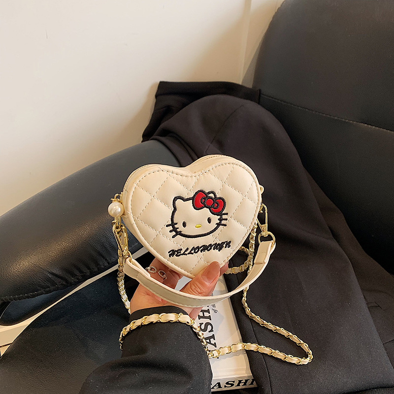 Korejski inspirirana mini torbica s mačjim motivom, džep za ruž, elegantna ramena i crossbody torba
