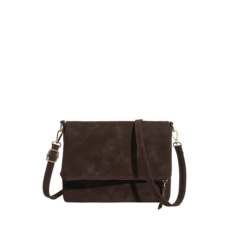 Ženska kožna crossbody torbica s preklopnim poklopom u obliku koverti, sedlani dizajn, srednja veličina, velika kapaciteta, vrhunski izgled