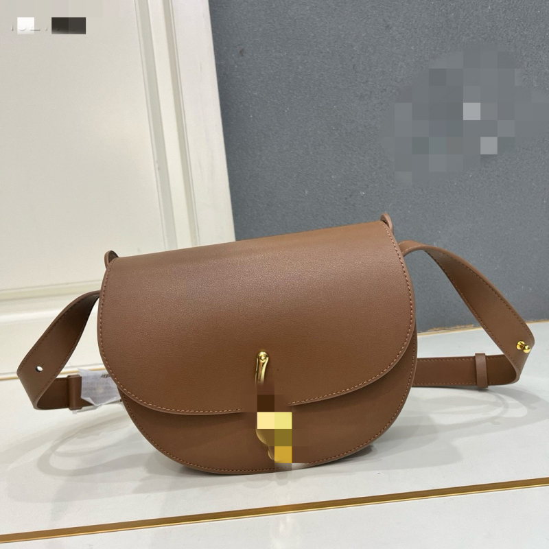 Ženska torba od prave kože s preklopom u obliku sedla, proljeće 2026, mala crossbody za žene