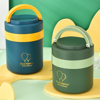 Cutie termică pentru prânz din oțel inoxidabil, capacitate mare, design cu mai multe niveluri, pentru angajați și studenți