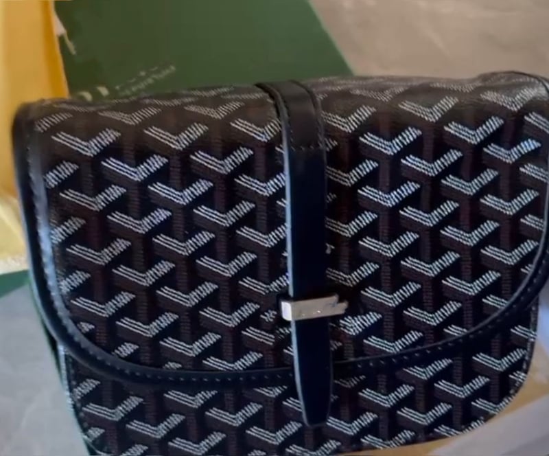 Torba preko ramena u stilu saddle s printom dogtooth, unisex