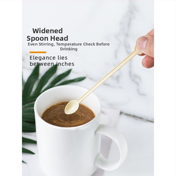 Linguriță de cafea din plastic, set de 500 bucăți, pentru amestecare și degustare deserturi