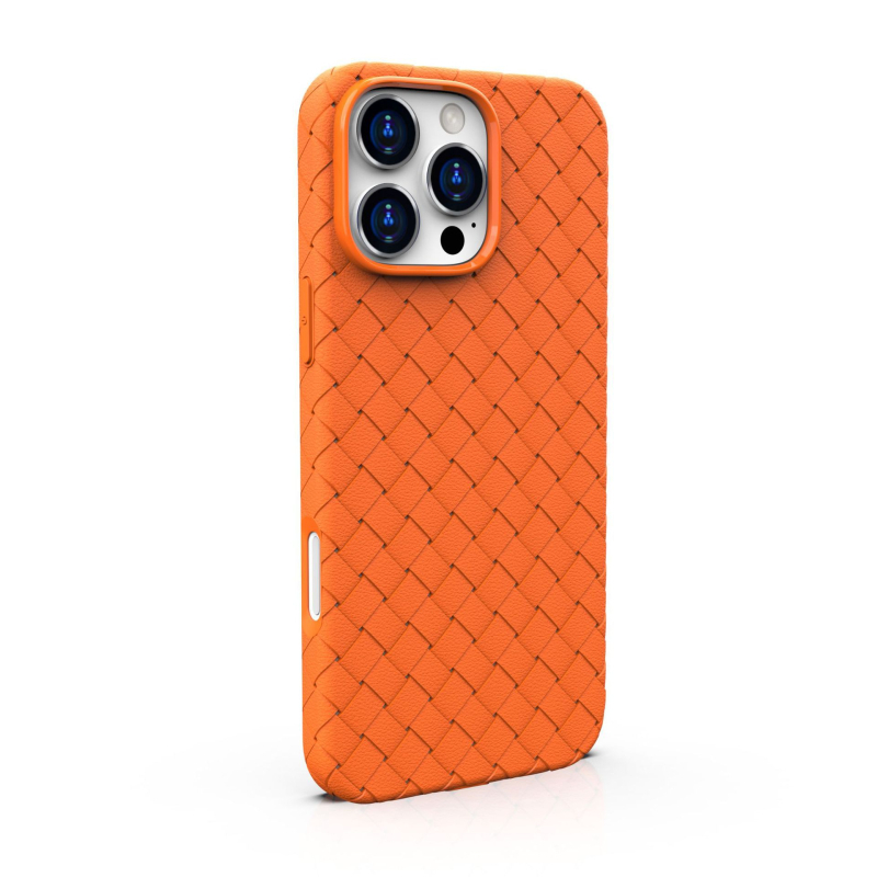 Λεπτή TPU θήκη iPhone με διαχείριση θερμότητας, υφαντή υφή, μαγνητική προσάρτηση, προστασία από πτώσεις