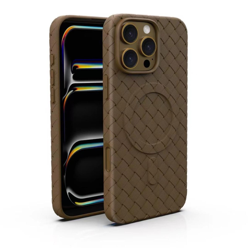 Λεπτή TPU θήκη iPhone με διαχείριση θερμότητας, υφαντή υφή, μαγνητική προσάρτηση, προστασία από πτώσεις