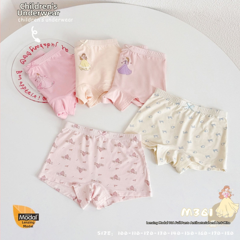 FOB Guni Bear Dievčenské Boxerky z Modalovej Látky – Boxerky pre Deti 3–8 rokov