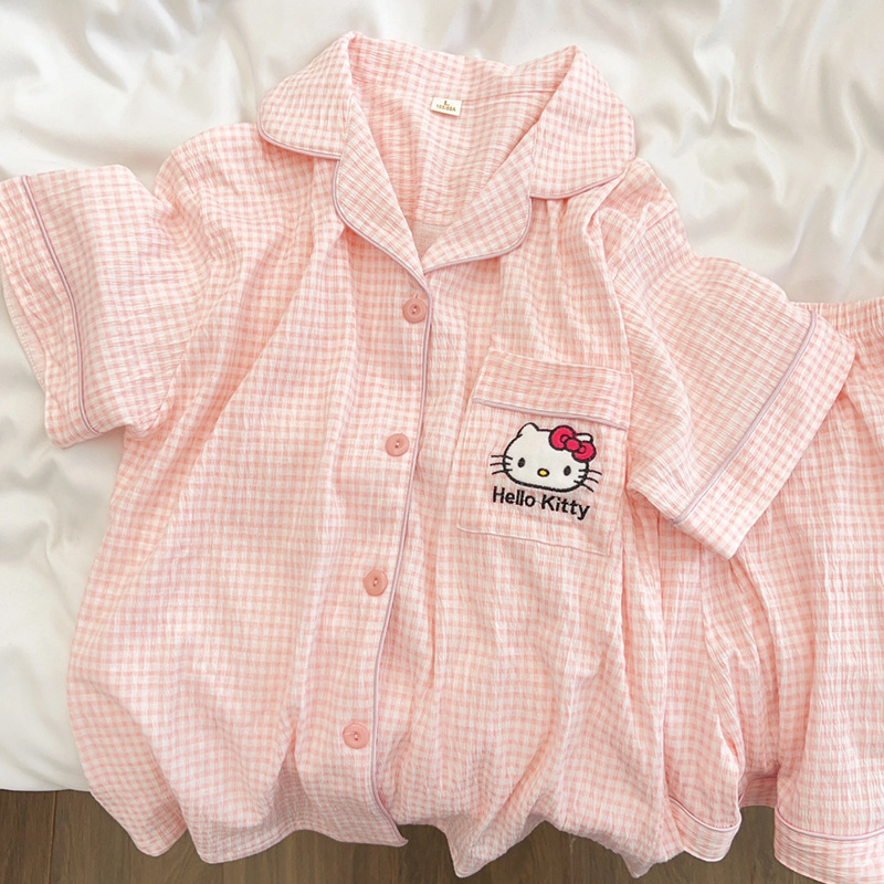 Dječji ljetni pidžama set – Cloud Cotton, 100% poliester, kratki rukavi, tanki materijal