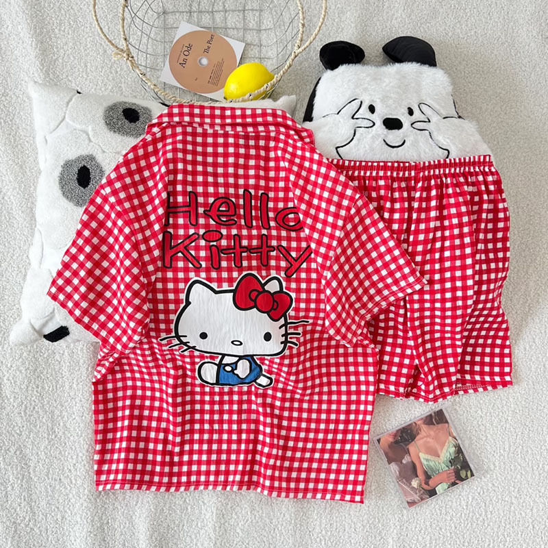 Dječji ljetni pidžama set – Cloud Cotton, 100% poliester, kratki rukavi, tanki materijal