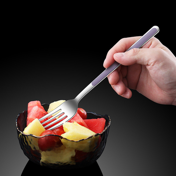 Oțel inoxidabil 304, stil coreean, lingură de desert cu mâner floral, rezistentă la temperaturi înalte pentru coacere