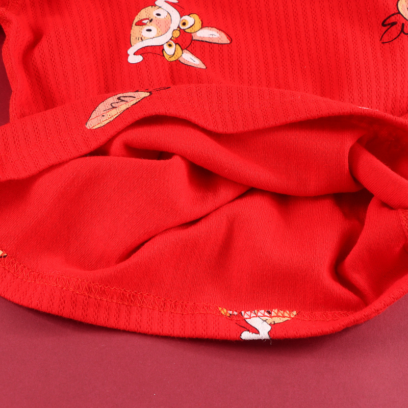 Set de pijamale pentru copii în anul zodiacal, 12 ani, top și pantaloni de toamnă, bumbac 100%, antibacterian