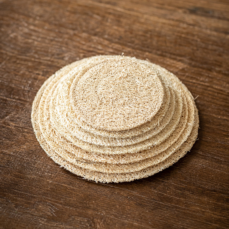 Covoraș din loofah pentru ceainic și cești – absorbant și izolație termică pentru ceai