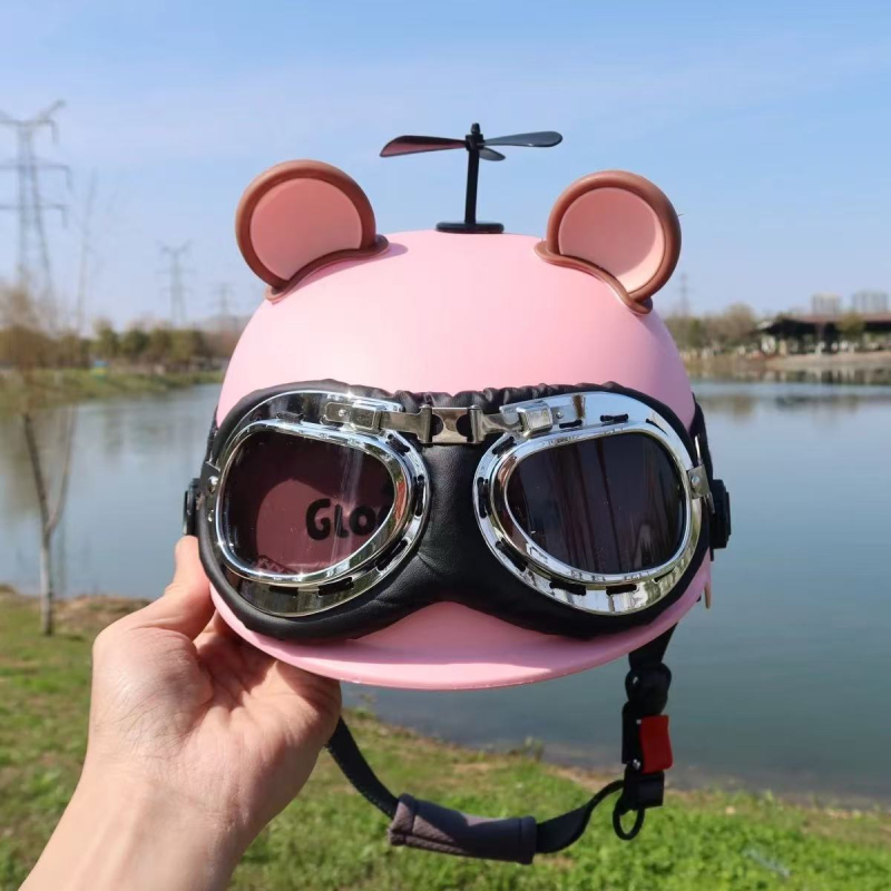 Kaciga za električno vozilo za parove, 3C certifikat, ljetna zaštita od sunca, retro Harley stil, unisex, lagana kaciga za vožnju