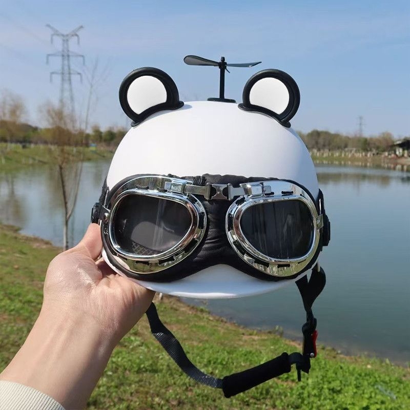 Kaciga za električno vozilo za parove, 3C certifikat, ljetna zaštita od sunca, retro Harley stil, unisex, lagana kaciga za vožnju
