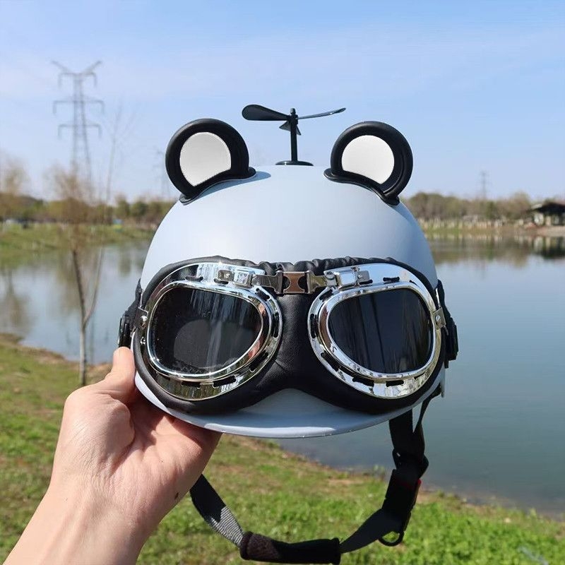 Kaciga za električno vozilo za parove, 3C certifikat, ljetna zaštita od sunca, retro Harley stil, unisex, lagana kaciga za vožnju