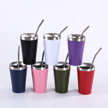 Cană din oțel inoxidabil pentru mașină, 1900 ml, mâner vid, ceașcă de cafea cu pereți dubli – set termos