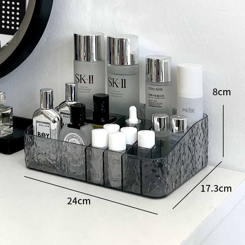 Cutie de depozitare pentru produse cosmetice cu sertar – organizator pentru machiaj pe birou, stil Nordic