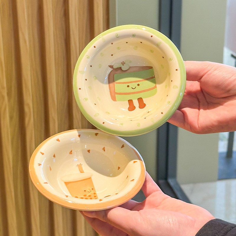 Cuki porcelán mártó tál, négyszögletes, szósz- és fűszeres tál, japán stílus