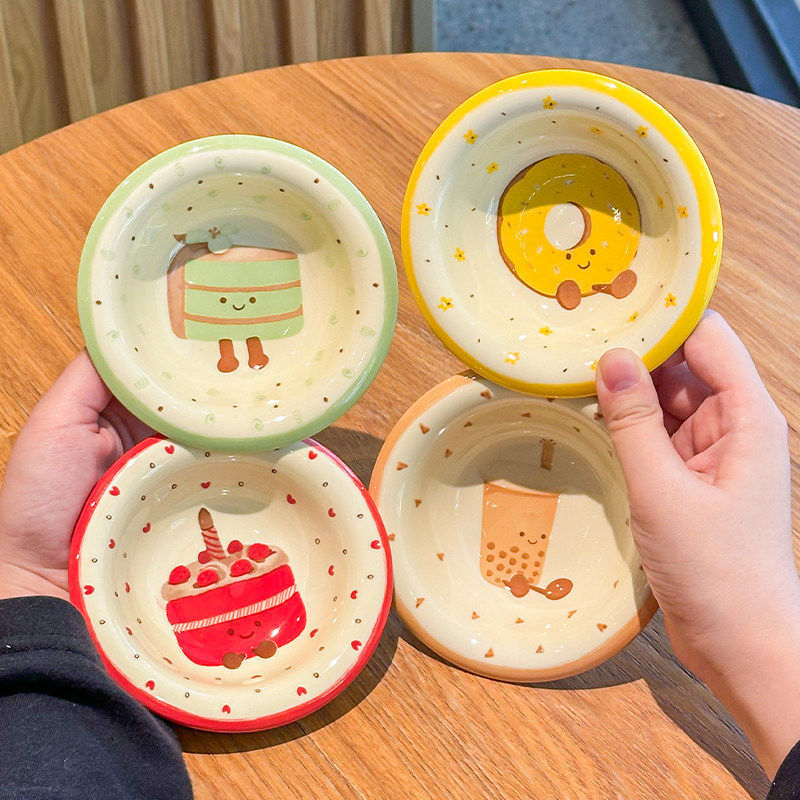 Cuki porcelán mártó tál, négyszögletes, szósz- és fűszeres tál, japán stílus