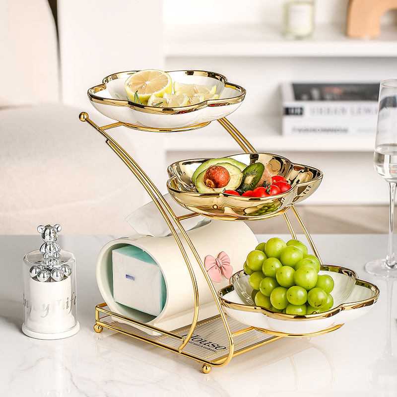Farfurie de fructe din acril, stil Nordic, pentru sufragerie – platou decorativ pentru gustări și desert