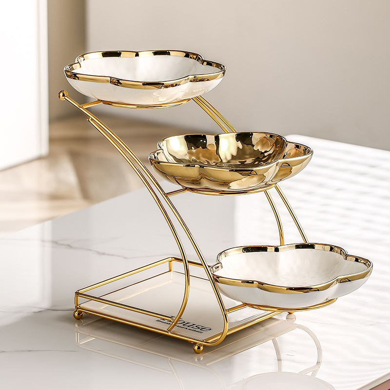 Farfurie de fructe din acril, stil Nordic, pentru sufragerie – platou decorativ pentru gustări și desert