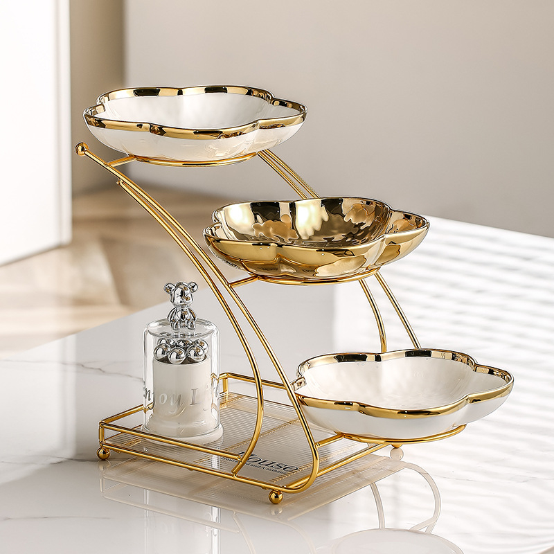 Farfurie de fructe din acril, stil Nordic, pentru sufragerie – platou decorativ pentru gustări și desert