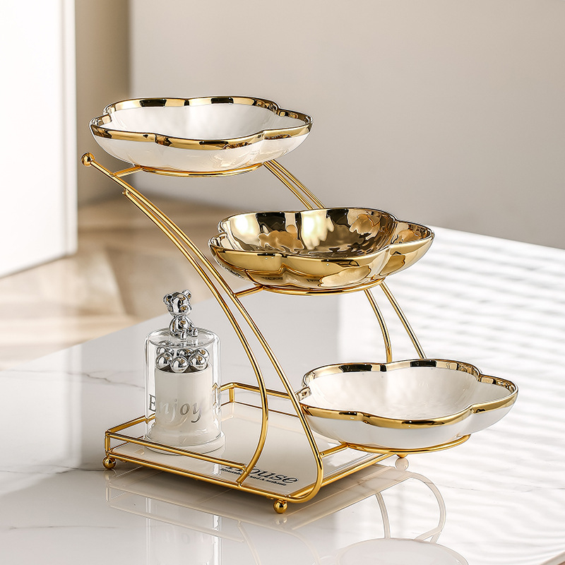 Farfurie de fructe din acril, stil Nordic, pentru sufragerie – platou decorativ pentru gustări și desert