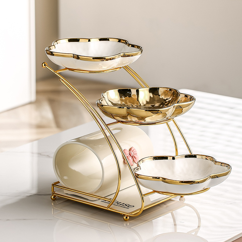 Farfurie de fructe din acril, stil Nordic, pentru sufragerie – platou decorativ pentru gustări și desert