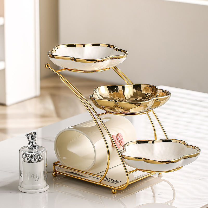 Farfurie de fructe din acril, stil Nordic, pentru sufragerie – platou decorativ pentru gustări și desert