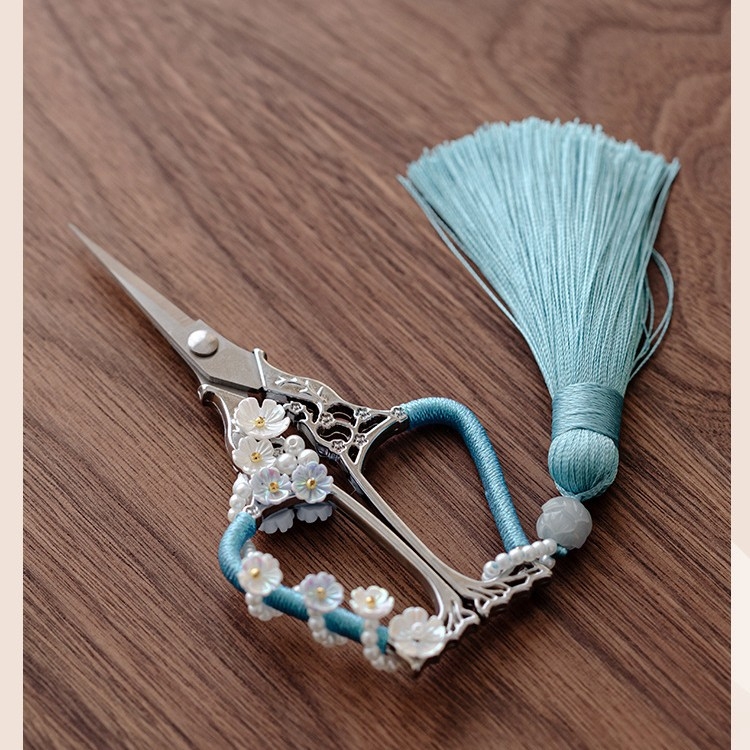Foarfece pentru ceai pentru femei, stil vintage, pentru ceai la pliculețe, oțel inoxidabil, stil chinezesc, accesorii pentru ceai