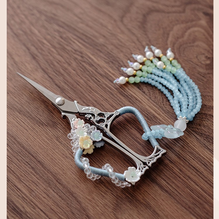 Foarfece pentru ceai pentru femei, stil vintage, pentru ceai la pliculețe, oțel inoxidabil, stil chinezesc, accesorii pentru ceai