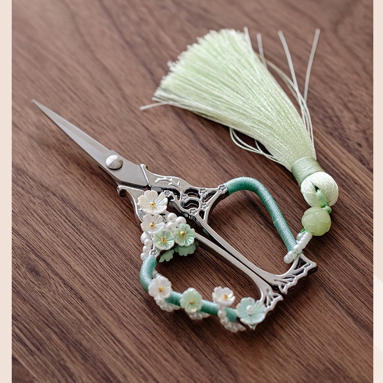 Foarfece pentru ceai pentru femei, stil vintage, pentru ceai la pliculețe, oțel inoxidabil, stil chinezesc, accesorii pentru ceai